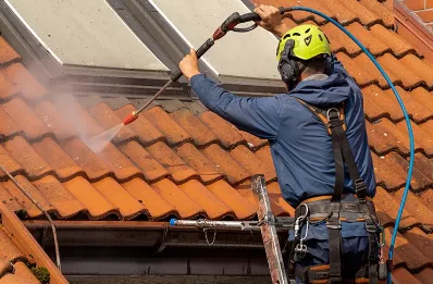 Démoussage et hydrofuge de toiture à Mézerolles
